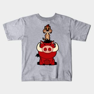 timon and pumba chibi Kids T-Shirt